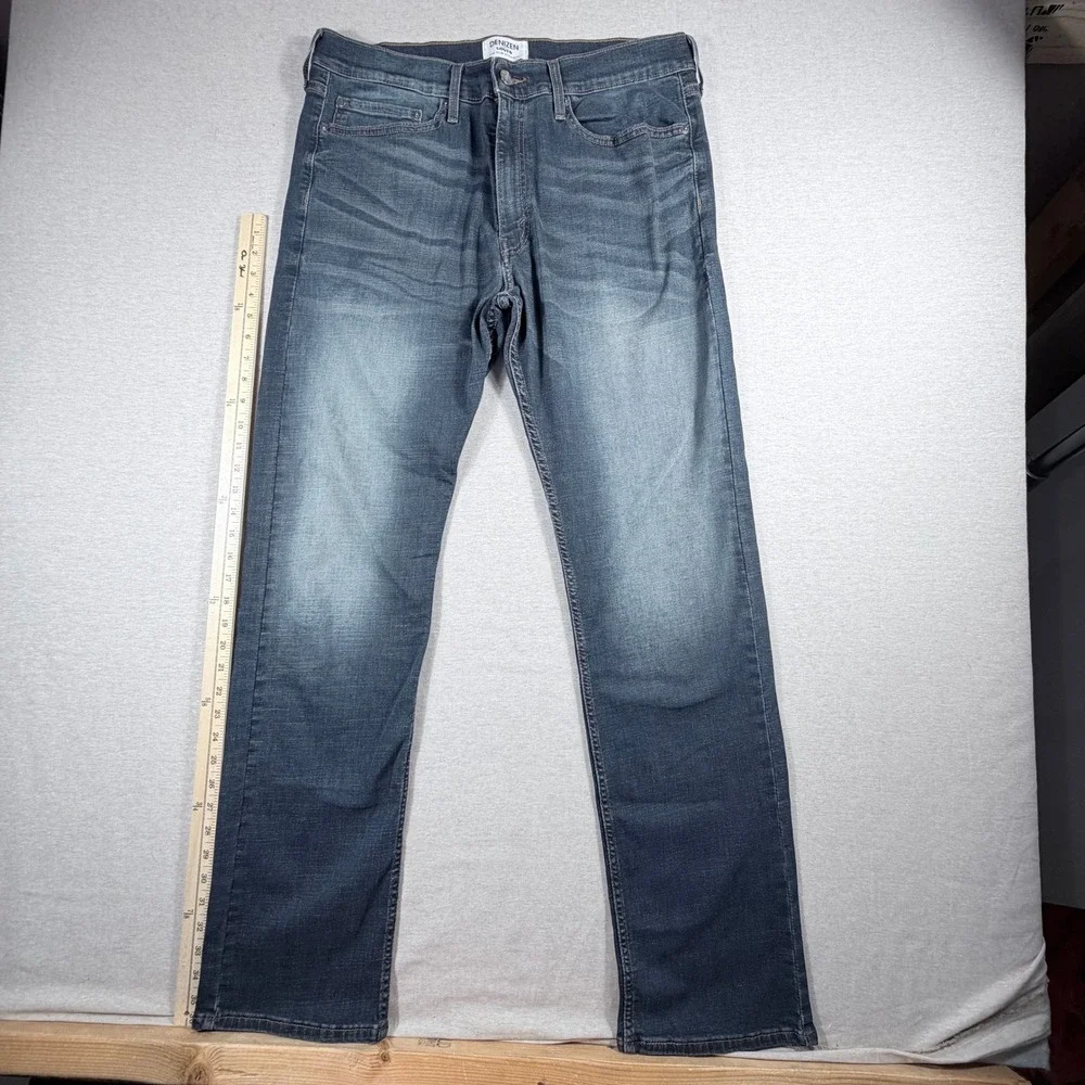 Denizen Levi's 232 Slim Straight Jeans Mens 36x34 Medium Wash Blue Denim Pants